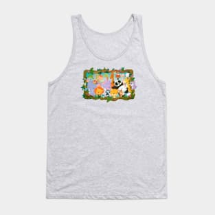 Animales con marco Tank Top